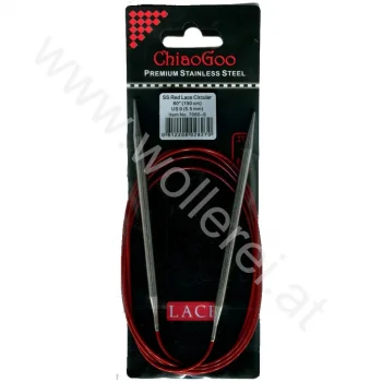 (Bild für) ChiaoGoo RED LACE Fixe Rundstricknadel - 150 cm - 5,5 mm