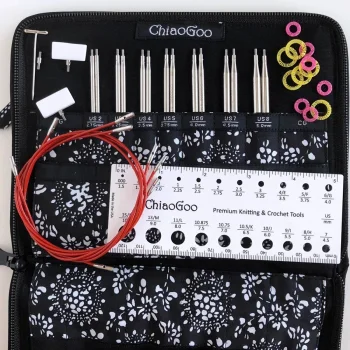 (Bild für) ChiaoGoo Set - TWIST RED LACE - 10 cm - kurze Spitzen - SMALL
