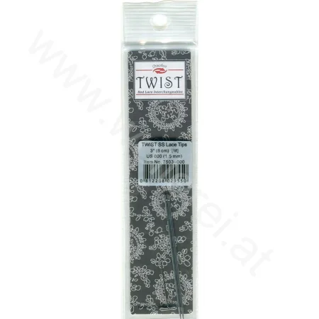 (Bild für) ChiaoGoo TWIST RED LACE Nadelspitzen SEHR KURZ 8 cm - MINI - 1,5 mm