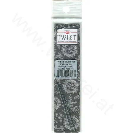 (Bild für) ChiaoGoo TWIST RED LACE Nadelspitzen SEHR KURZ 8 cm - MINI - 1,75 mm