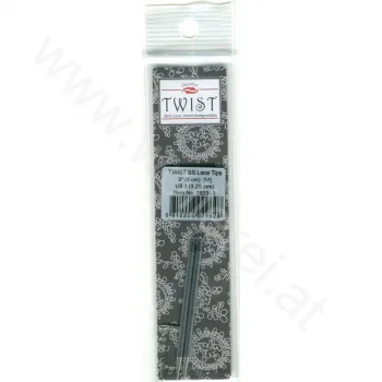 (Bild für) ChiaoGoo TWIST RED LACE Nadelspitzen SEHR KURZ 8 cm - MINI - 3,25 mm
