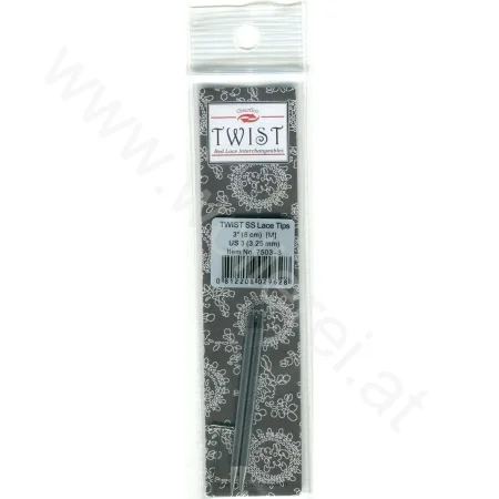 (Bild für) ChiaoGoo TWIST RED LACE Nadelspitzen SEHR KURZ 8 cm - MINI - 3,25 mm