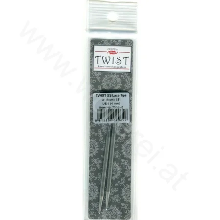 (Bild für) ChiaoGoo TWIST RED LACE Nadelspitzen SEHR KURZ 8 cm - SMALL - 4 mm