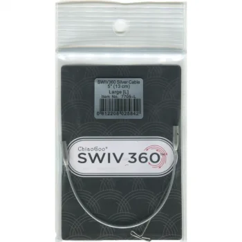 (Bild für) ChiaoGoo TWIST SWIV360 SILVER Seil - LARGE - 13 cm