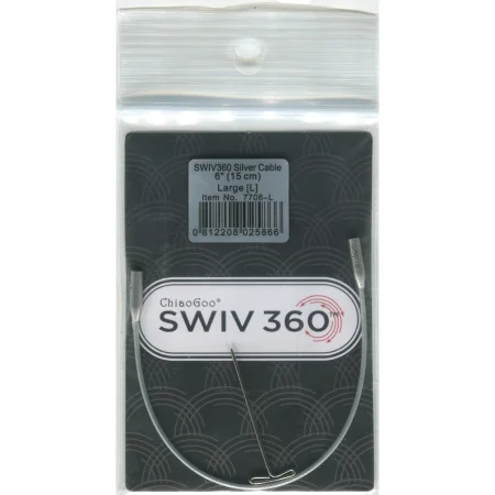 (Bild für) ChiaoGoo TWIST SWIV360 SILVER Seil - LARGE - 15 cm