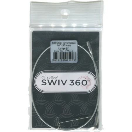 (Bild für) ChiaoGoo TWIST SWIV360 SILVER Seil - LARGE - 35 cm