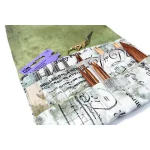 (Bild für) "Café de Paris" - Stofftasche Deluxe für diverse Nadeln und Zubehör