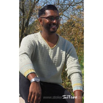 (Bild für) Herrenpullover "Auf Sand gebaut"