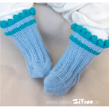 (Bild für) Babysöckchen mit Noppenrand