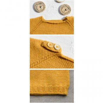(Bild für) Babypullover Löwenliebe