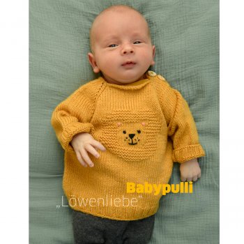 (Bild für) Babypullover Löwenliebe