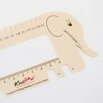 (Bild für) KnitPro Strick- und Häkelnadelmass mit Garnabschneider - Blush