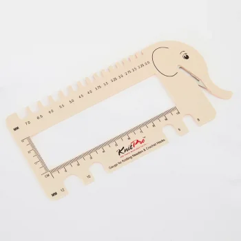 (Bild für) KnitPro Strick- und Häkelnadelmass mit Garnabschneider - Blush