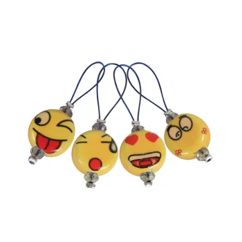 (Bild für) KnitPro Maschenmarkierer SMILEYS - 12 Stück