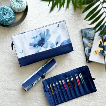 (Bild für) KnitPro BLOSSOM Projektbeutel mit Roll-Up Etuis