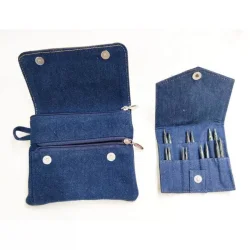 (Bild für) KnitPro DENIM Set Auswechselbare Nadelspitzen MINI 5 cm