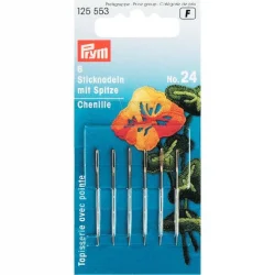 (Bild für) Prym Sticknadeln mit Spitze und Silberöhr - Nr 24