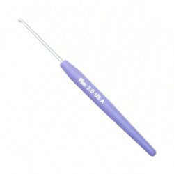 (Bild für) Prym Wollhäkelnadel Aluminium mit Griff - Soft Touch - 14 cm - 2 mm