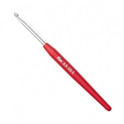 (Bild für) Prym Wollhäkelnadel Aluminium mit Griff - Soft Touch - 14 cm - 3,5 mm