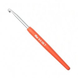 (Bild für) Prym Wollhäkelnadel Aluminium mit Griff - Soft Touch - 14 cm - 4,5 mm