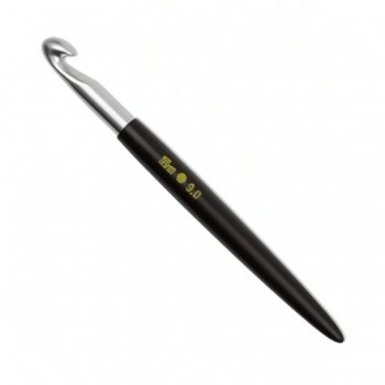 (Bild für) Prym Wollhäkelnadel Aluminium mit Griff - Soft Touch - 14 cm - 9 mm