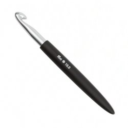 (Bild für) Prym Wollhäkelnadel Aluminium mit Griff - Soft Touch - 17 cm - 10 mm