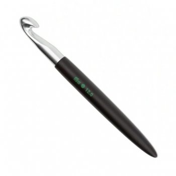 (Bild für) Prym Wollhäkelnadel Aluminium mit Griff - Soft Touch - 17 cm - 12 mm