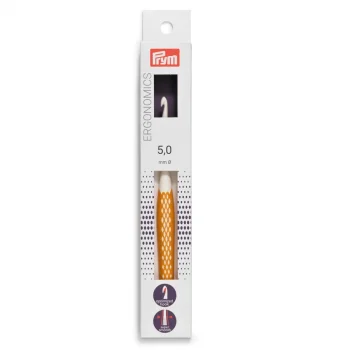 (Bild für) prym.ergonomics Wollhäkelnadel 16 cm - 5 mm - gelb