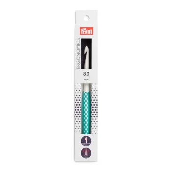 (Bild für) prym.ergonomics Wollhäkelnadel 17 cm - 8 mm - mint