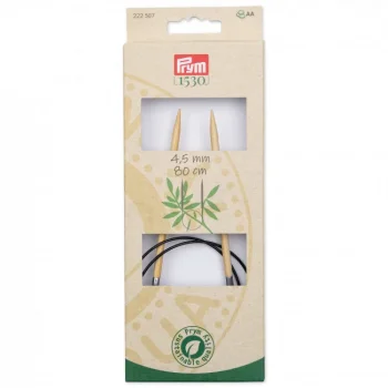 (Bild für) Prym Rundstricknadel Bambus 80 cm - 4,5 mm