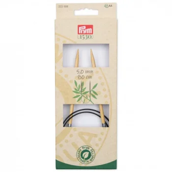 (Bild für) Prym Rundstricknadel Bambus 80 cm - 5 mm