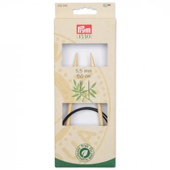 (Bild für) Prym Rundstricknadel Bambus 80 cm - 5,5 mm