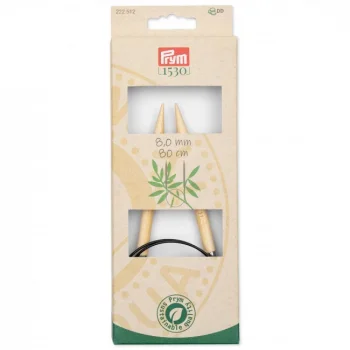 (Bild für) Prym Rundstricknadel Bambus 80 cm - 8 mm