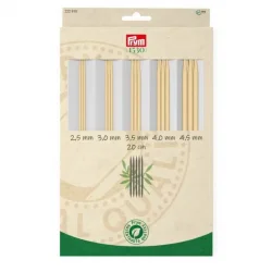 (Bild für) Prym Nadelspiel Set Bambus 20 cm - 2,5 bis 4,5 mm