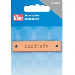 (Bild für) Prym Label "handmade" - Leder - rechteckig