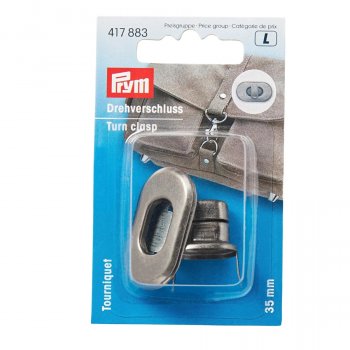 (Bild für) Prym Drehverschluss 35 mm altsilber
