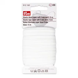 (Bild für) Prym Elastic-Band super soft - 5 mm - weiß - 15m