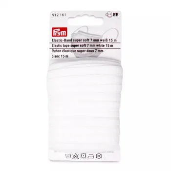 (Bild für) Prym Elastic-Band super soft - 7 mm - weiß - 15m