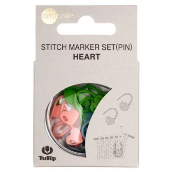 (Bild für) Tulip Maschenmarkierer Set - HEART - verschließbar - 15 Stück