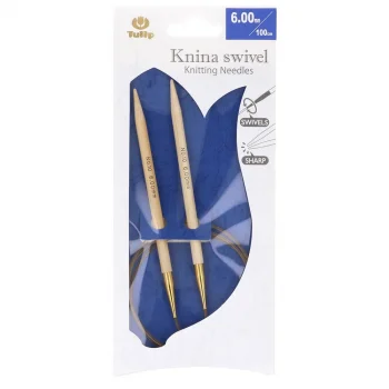 (Bild für) Tulip KNINA SWIVEL Rundstricknadel - Bambus- 100 cm - 6 mm