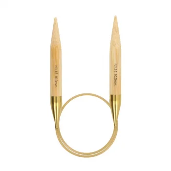 (Bild für) Tulip KNINA SWIVEL Rundstricknadel - Bambus- 40 cm - 10 mm