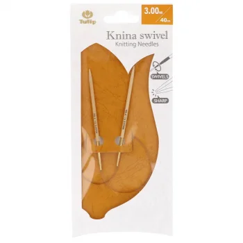 (Bild für) Tulip KNINA SWIVEL Rundstricknadel - Bambus- 40 cm - 3 mm