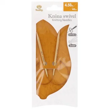 (Bild für) Tulip KNINA SWIVEL Rundstricknadel - Bambus- 40 cm - 4,5 mm