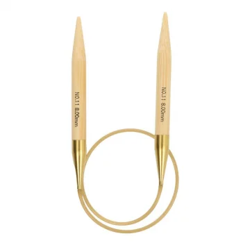(Bild für) Tulip KNINA SWIVEL Rundstricknadel - Bambus- 40 cm - 8 mm