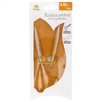 (Bild für) Tulip KNINA SWIVEL Rundstricknadel - Bambus- 40 cm - 8 mm