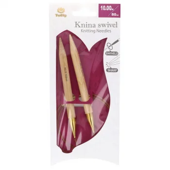 (Bild für) Tulip KNINA SWIVEL Rundstricknadel - Bambus- 80 cm - 10 mm