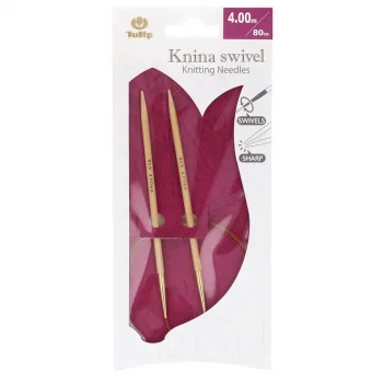 (Bild für) Tulip KNINA SWIVEL Rundstricknadel - Bambus- 80 cm - 4 mm