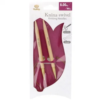 (Bild für) Tulip KNINA SWIVEL Rundstricknadel - Bambus- 80 cm - 8 mm