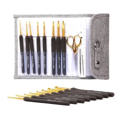 (Bild für) Tulip ETIMO Häkelnadel Set - 2 bis 6 mm - mit Goldschere