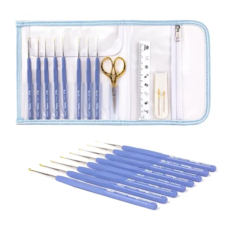 (Bild für) Tulip ETIMO Häkelnadel Set - 0,5 bis 1,75 mm - mit Goldschere